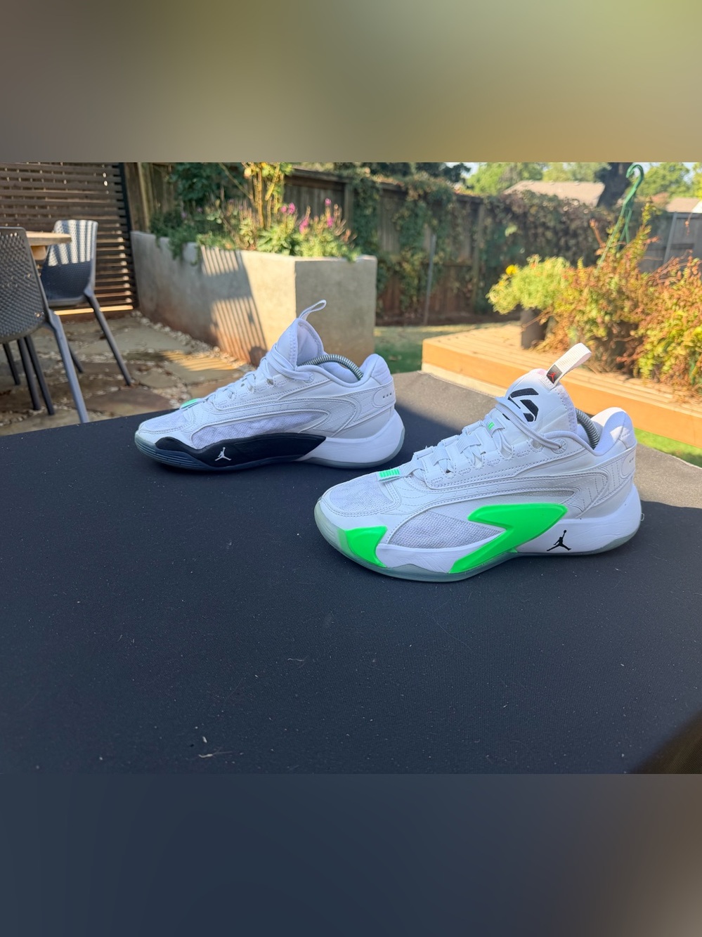 Jordan Luka 2 Trick Shot DX8733-103 White/Black/Green Men's Low Top Mesh